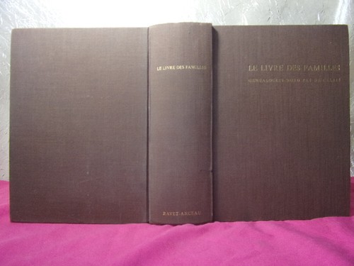 Genealogie livre des - /,