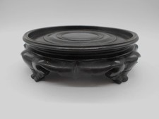 01 )  SOCLE EN BOIS POUR VASE