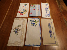 Linge ancien 1 Lot de 6 Porte serviette différents