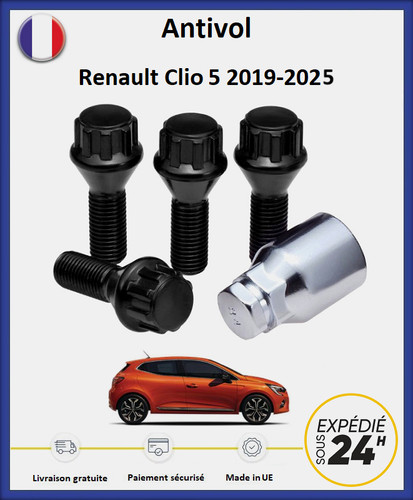 Ecrous antivol roues noir - de,