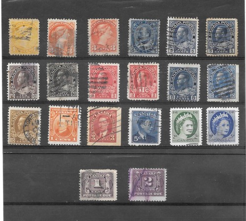 Canada lot 20 timbres - de,