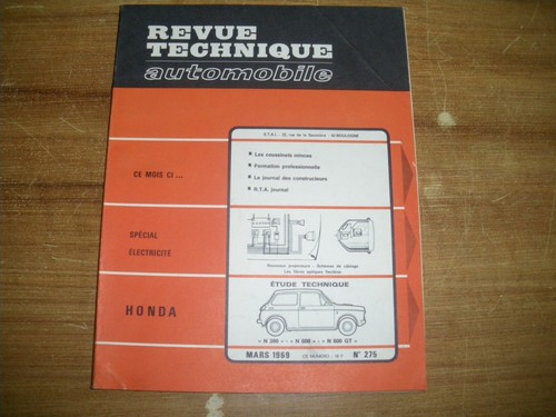 Revue technique rta - rta, honda