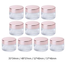 10pcs pot de crème en verre