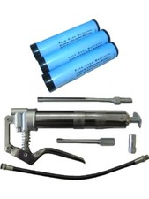 POMPE A GRAISSE 200 CC + 4 CARTOUCHES RECHARGE