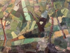 Belle Peinture Huile Verger