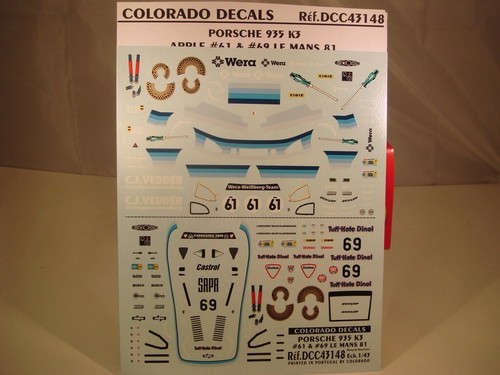 Decals porsche 935 k3 - decals,