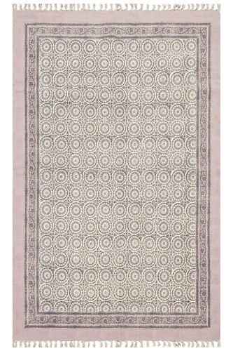Tapis handmade bloc floral - tapis,