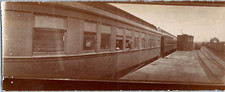Train, wagon lit, panoramic Kodak Vintage print,  Tirage citrate  6,5x17  