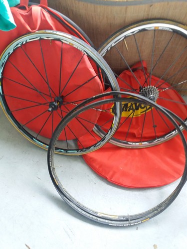 Paire roues mavic scc à - roues,