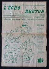 Revue journal 1965 L'ECHO BRETON Bretagne Quimperlé Joyeux Noël