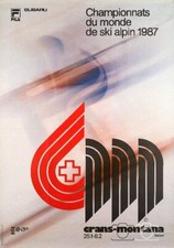 SPORT SKI ALPIN 1987 CRANS