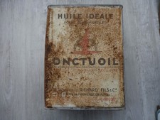 RARE BIDON  10 LITRES VIDE HUILE IDEALE POUR AUTOMOBILES ONCTUOIL