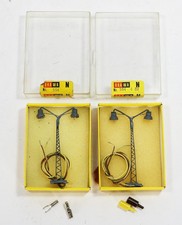 BRAWA 594 Échelle N 2 Lampadaires double Boite