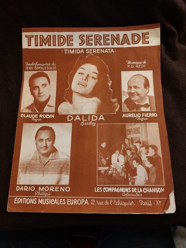 Partition dalida moreno timide - moreno,