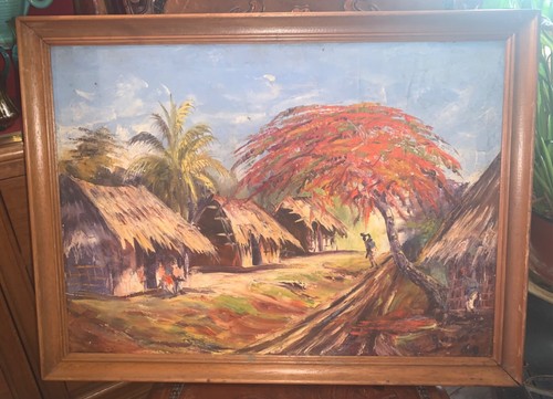 Ecole africaine congo peinture - ecole,