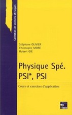 Physique spé PSI*, PSI : classes préparatoires aux grandes écoles scientifiques 