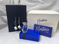 Montana Paris – Flacon collector + socle bleu design – Rare – Pièce de collectio