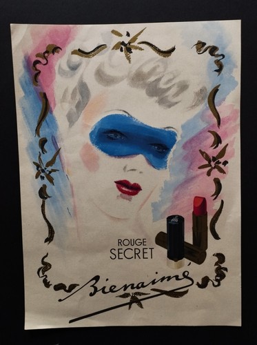 Ancienne petite affiche rouge - ancienne,