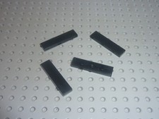 4 x LEGO Black Tile 1x4 Ref 2431 / Set 10144 5571 6285 4558 10001 7181 10179...
