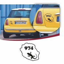 Sticker voiture réunion - la,