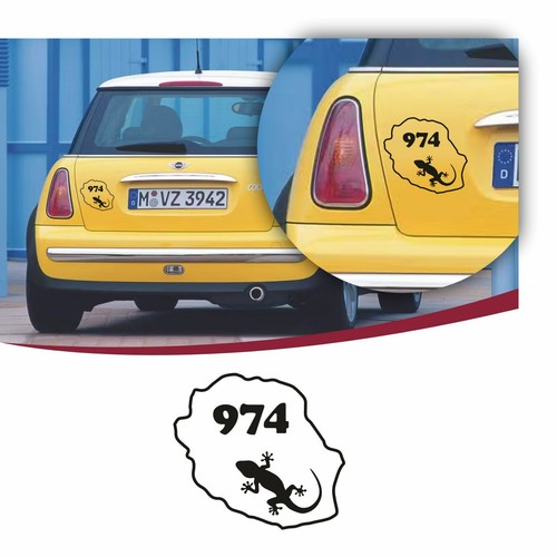 Sticker voiture réunion - voiture,