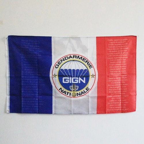 Drapeau france gign - drapeau,