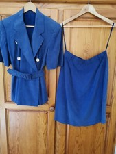 ENSEMBLE BETTY BARCLAY  NEUF  en SOIE BLEUE