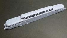 Autorail panoramique X4200 caisse en resine à motoriser et à peindre - echelle N
