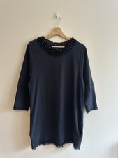 Robe sweat grise ornée de perles Diesel taille S