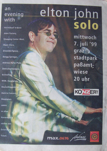 Elton john page publicitaire - ,,