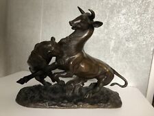 Beau Bronze fonderie Dufresne d'aprés l'oeuvre de Edouard DELABRIERE Panthére