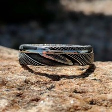 Damascus Steel Mens Wedding