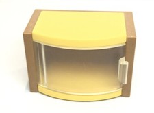 Playmobil vie quotidienne meuble porte vitrée marron et jaune 4282 4892