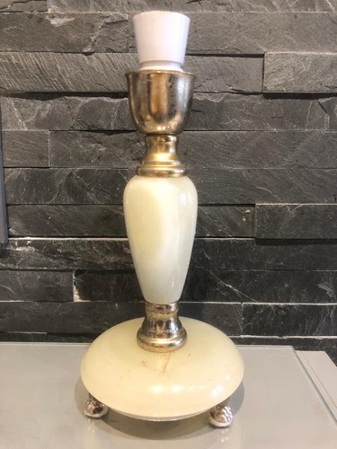 Pied lampe ancien onyx - pied, de