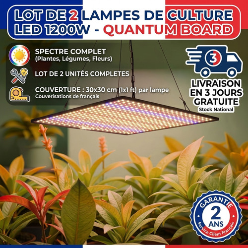 Lot lampe culture led - 2,