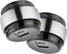 Haut-parleur stéréo portable sans fil Bluetooth Bitmore e-Wave - Argent