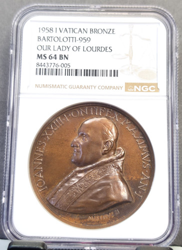 1958 vatican bronze medal - medal, our