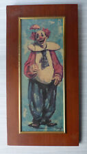 #Décoration Vintage# Cadre (32x63cm) représentant un clown par Bardot
