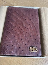 Rare Agenda Vintage Luxe les DIX BALENCIAGA PARIS en peau de Héron 9 x 13 Neuf