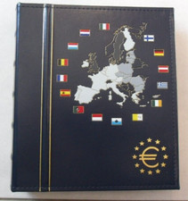 album numismatique euros. Tome 1 pour 12 jeux de pièces, avec étui de protection