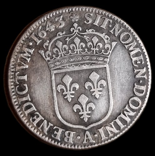 Ecu louis xiii 1643 - 1/4,