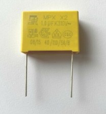 Condensateur 1µF 1uF 1000nf MKP X2 Trame 22.5mm 275V 310V   ±10% 26,3x19x10mm