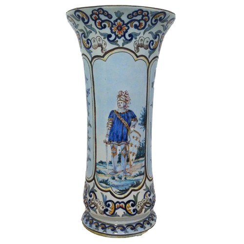 Vase lampe desvres decor - vase,