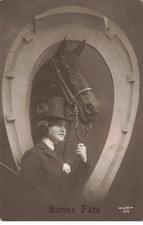 CHEVAUX #MK44989 BONNE FETE