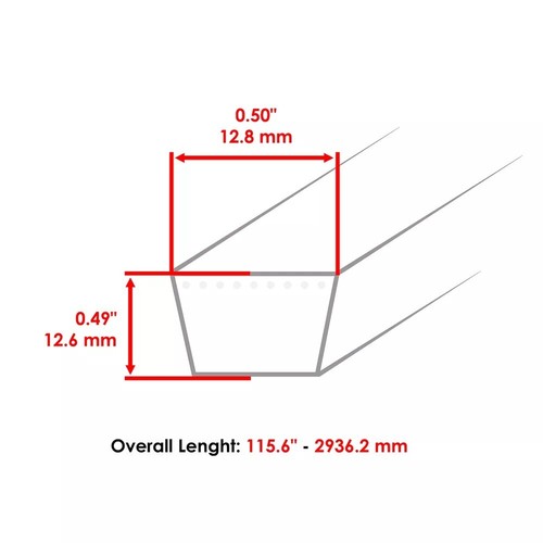 M124895 deck belt for john - for,