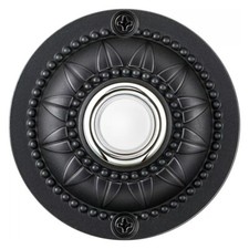 Bouton poussoir de sonnette ronde murale classique en fer avec design étanche