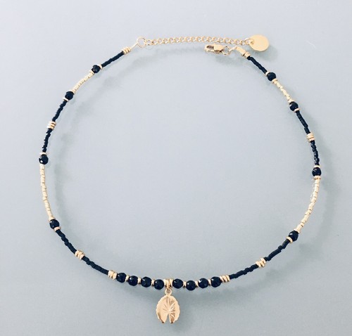 Collier ras cou nénuphar - collier, de