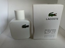 Bouteille de parfum vide eau de Lacoste L.12.12 50 ML, numéro 6290 avec la boîte