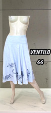 Armand Ventilo Taille 44  Superbe jupe blanche rayures bleu clair coton