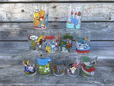 Lot de 11 Verre à Moutarde Amora Bioman Tortue Ninja Mickey Pacahontas Babar